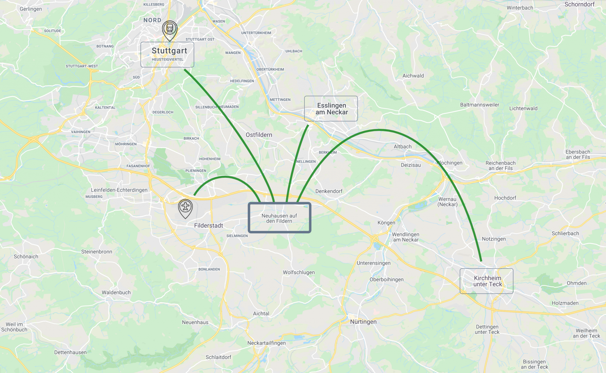 Öffentliche Verkehrsmittel Neuhausen
